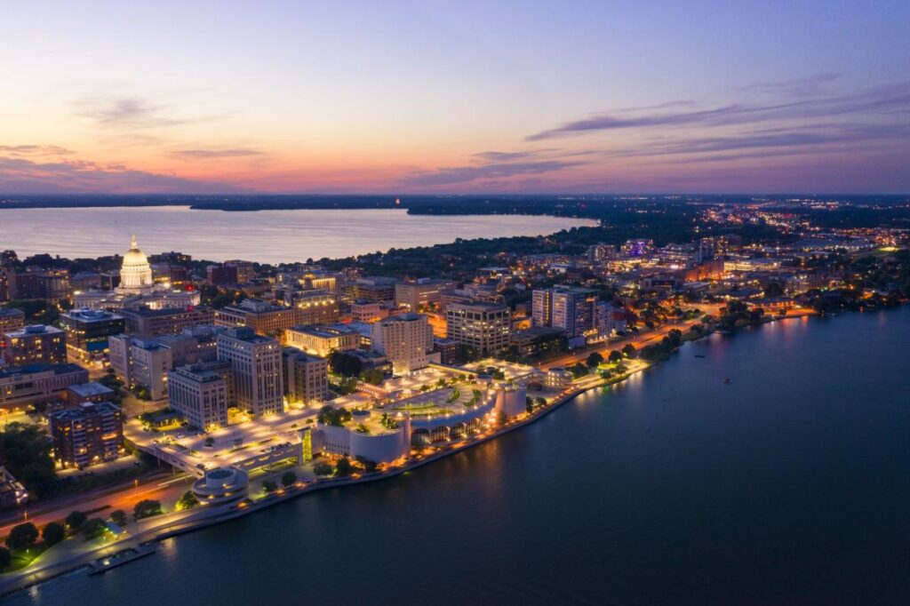 Madison WI at Night